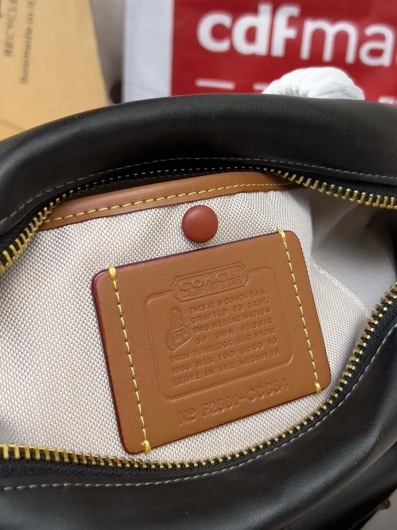 Coach Black Top Handle Bag 126 - Image 6