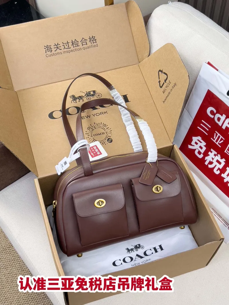 Coach Brown Top Handle Bag 127