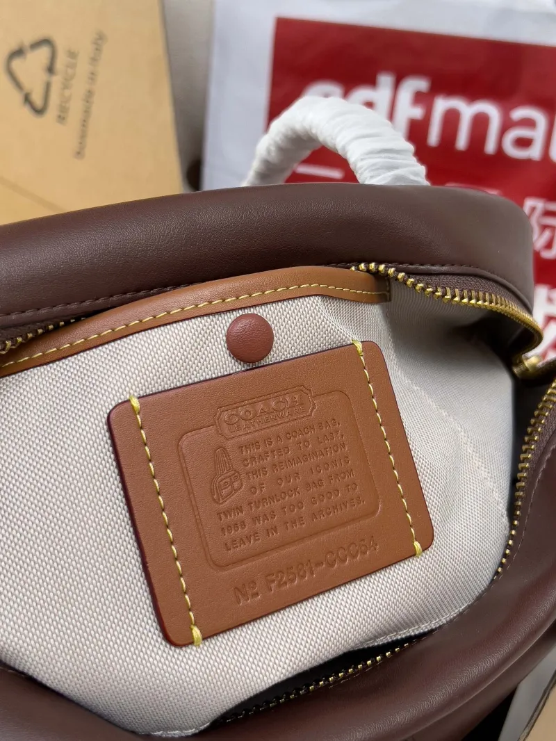 Coach Brown Top Handle Bag 127 - Image 6