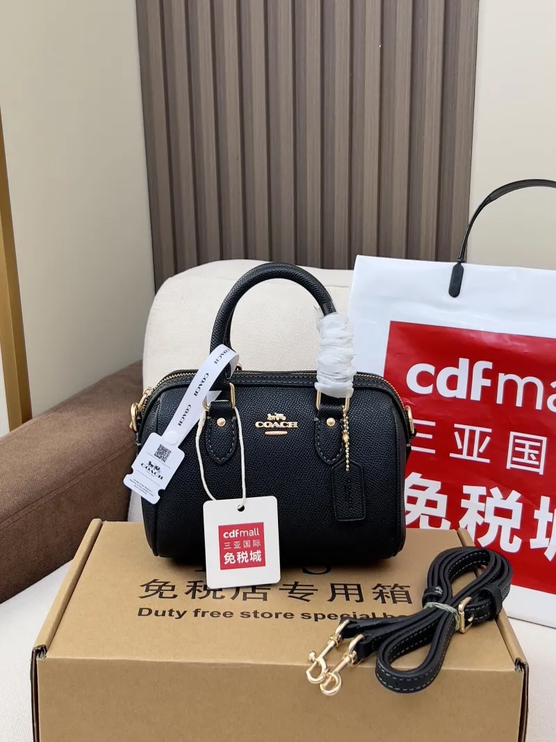 Coach Black Mini Top Handle Crossbody Bag - Image 4