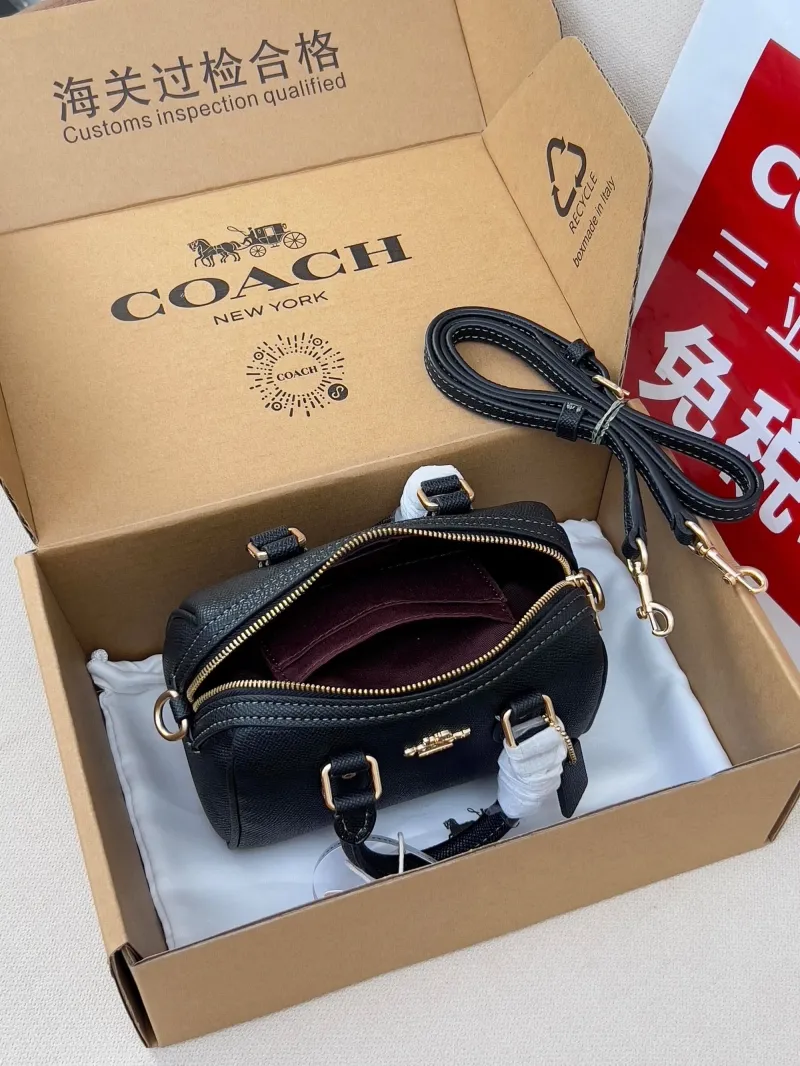 Coach Black Mini Top Handle Crossbody Bag - Image 5