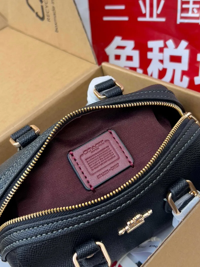 Coach Black Mini Top Handle Crossbody Bag - Image 6