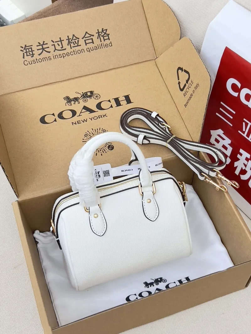 Alternative view of Coach White Mini Top Handle Bag