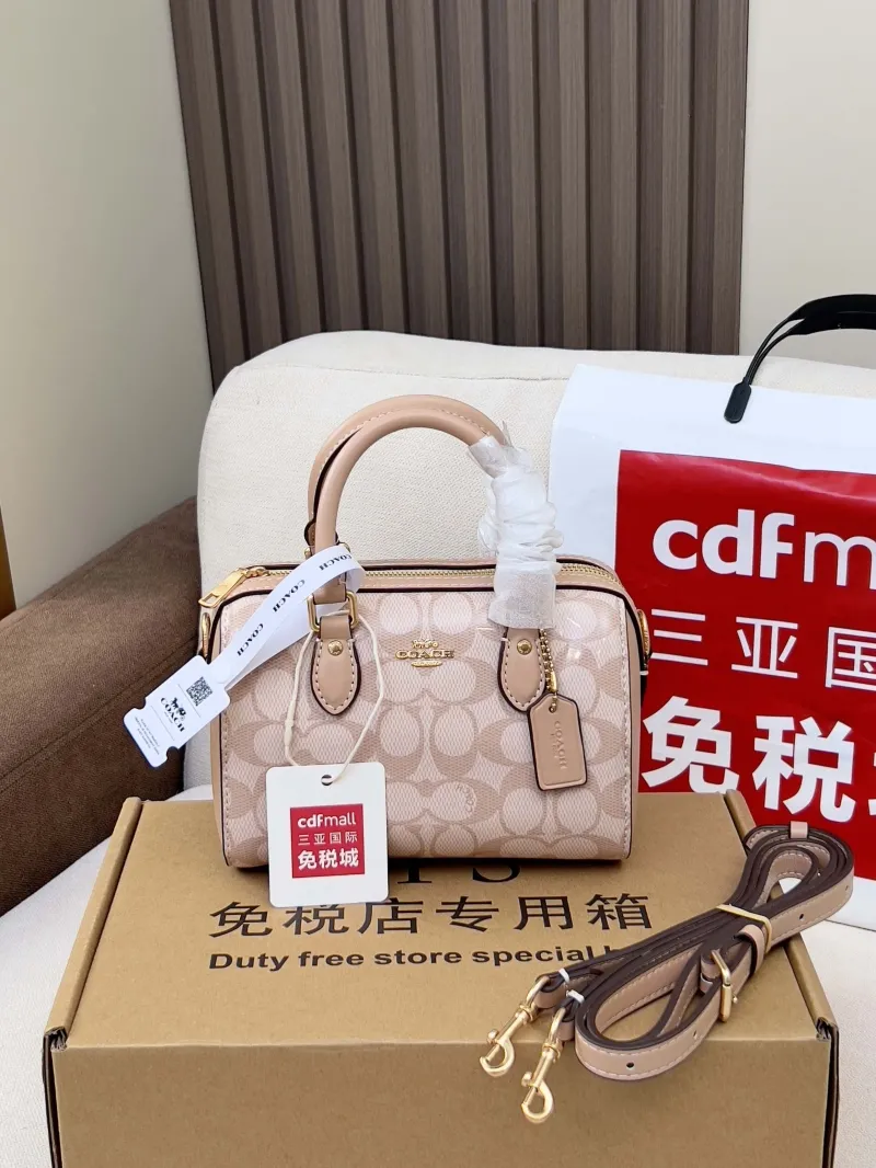 Coach Mini Light Beige Top Handle Crossbody Bag - Image 4