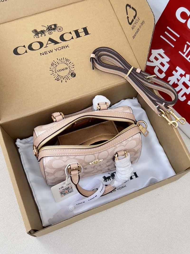 Coach Mini Light Beige Top Handle Crossbody Bag - Image 5