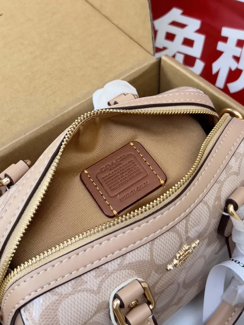 Coach Mini Light Beige Top Handle Crossbody Bag - Image 6