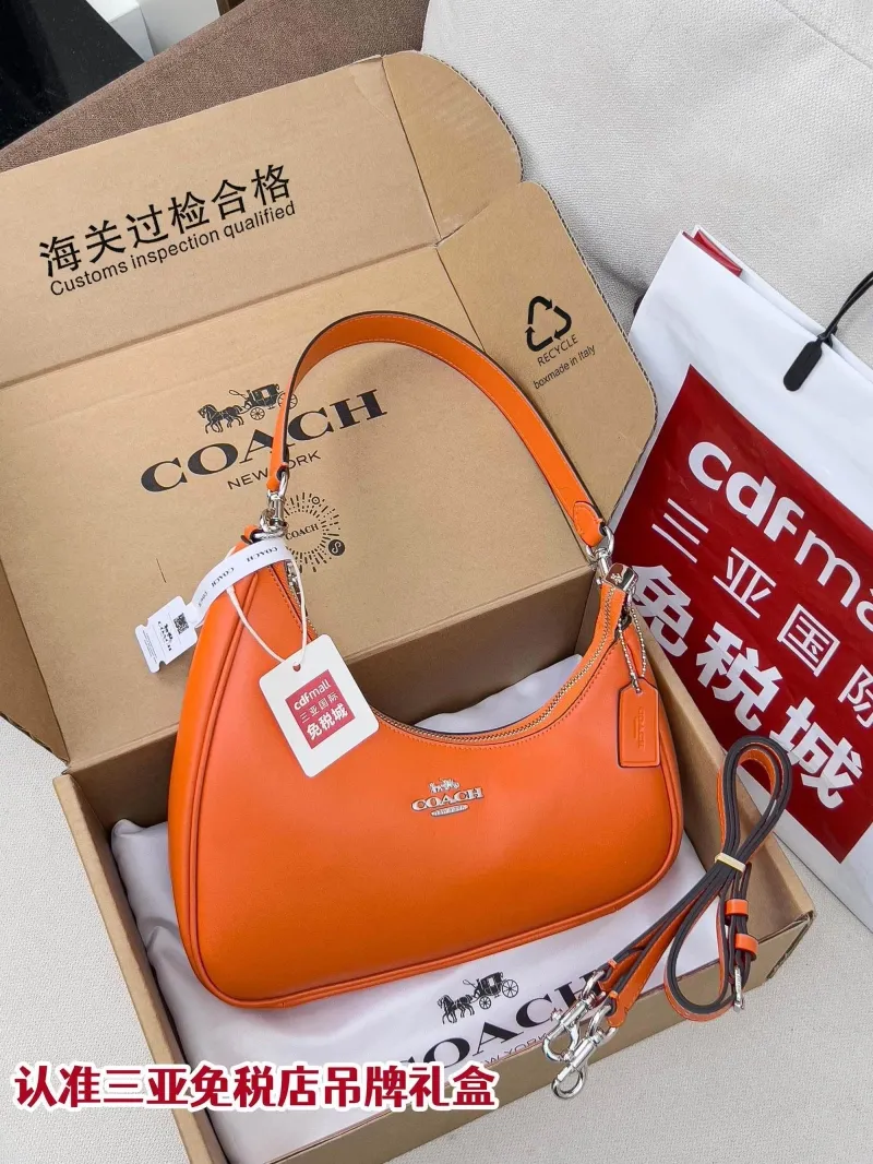 Coach Orange Hobo Bag 164