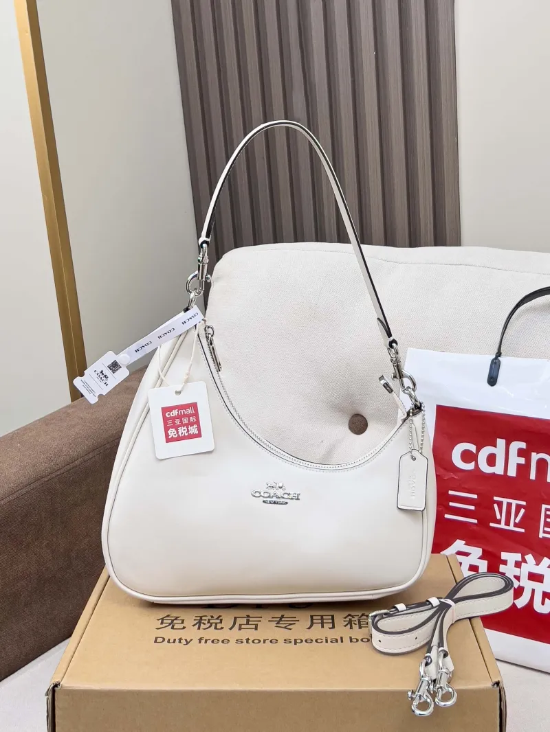 Coach White Hobo Shoulder Bag 166 - Image 4