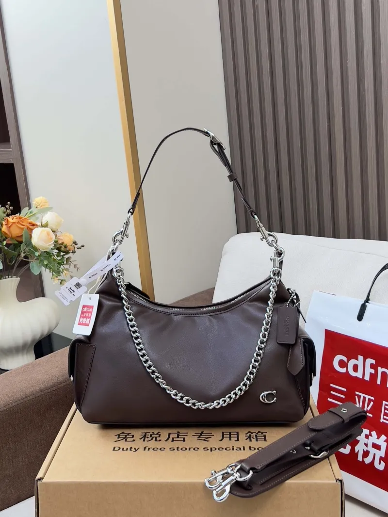 Coach Brown Leather Top Handle Bag 172 - Image 3