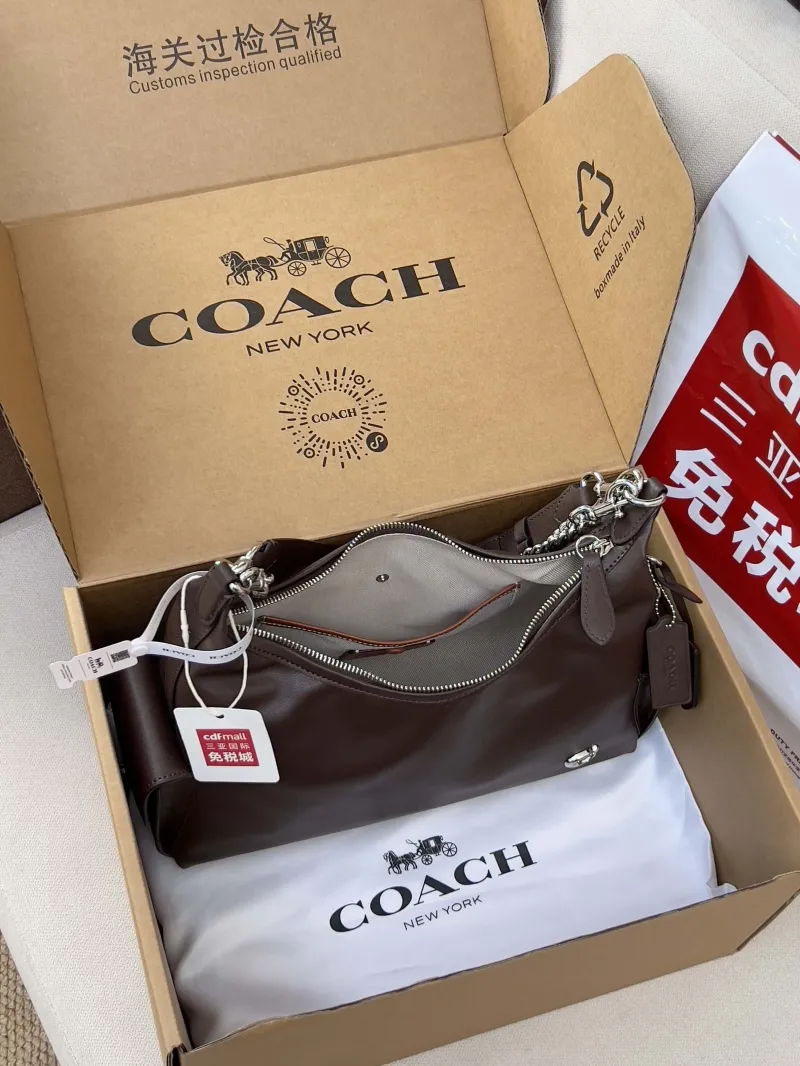 Coach Brown Leather Top Handle Bag 172 - Image 5
