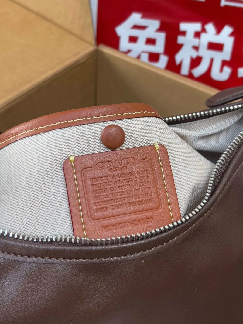 Coach Brown Leather Top Handle Bag 172 - Image 6