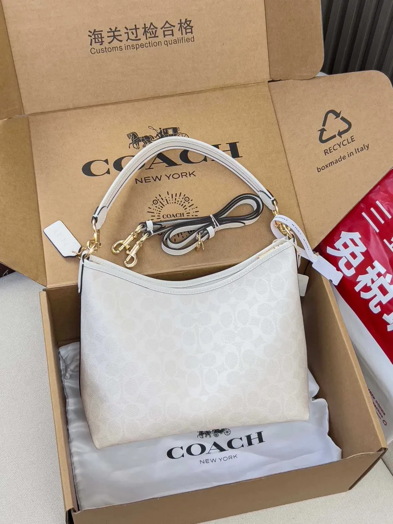 Alternative view of Coach White Hobo Crossbody Bag