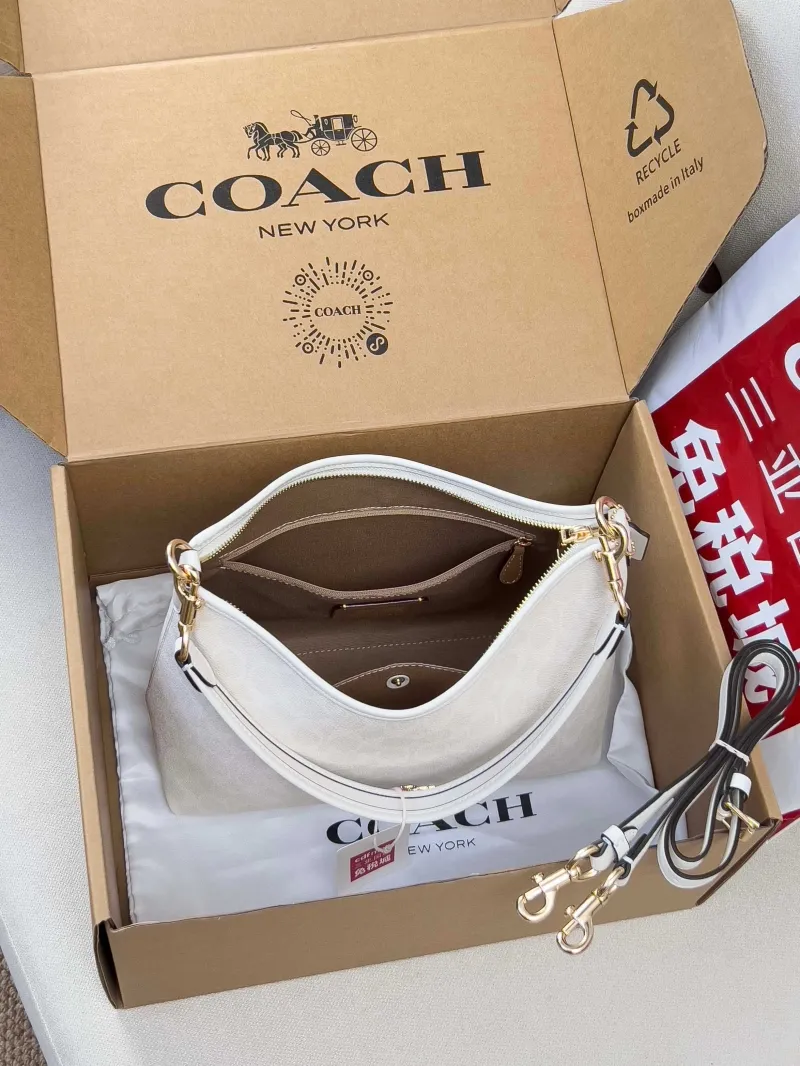 Coach White Hobo Crossbody Bag - Image 5
