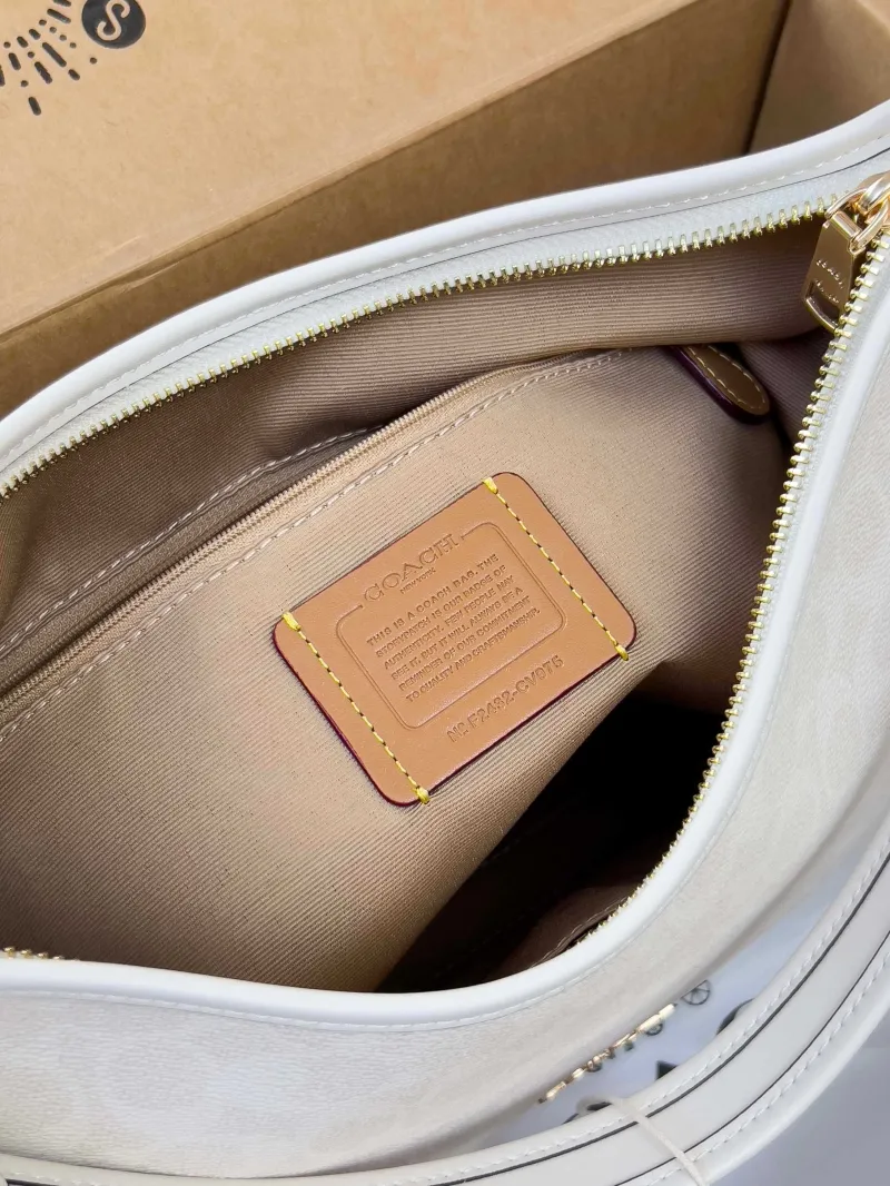 Coach White Hobo Crossbody Bag - Image 6
