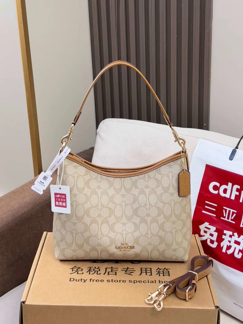 Coach Light Khaki Top Handle Shoulder Bag 180 - Image 4