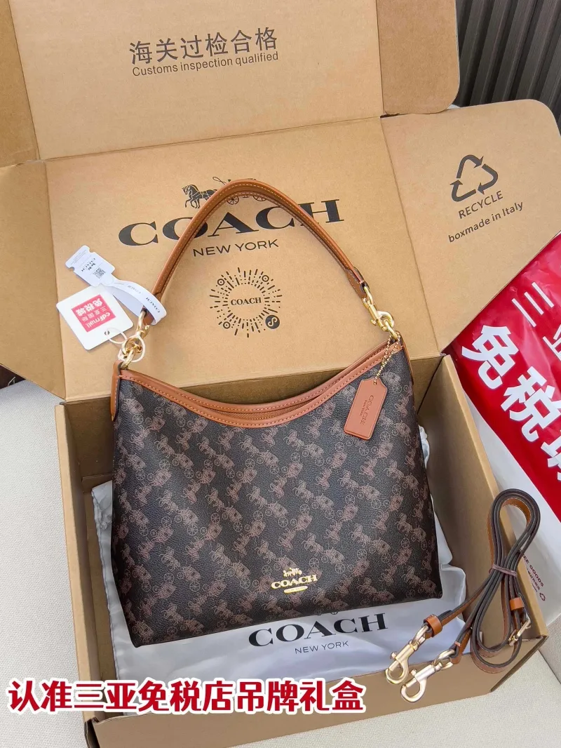 Coach Brown Top Handle Hobo Bag 181