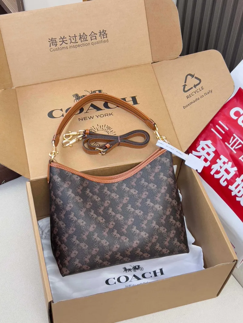 Alternative view of Coach Brown Top Handle Hobo Bag 181