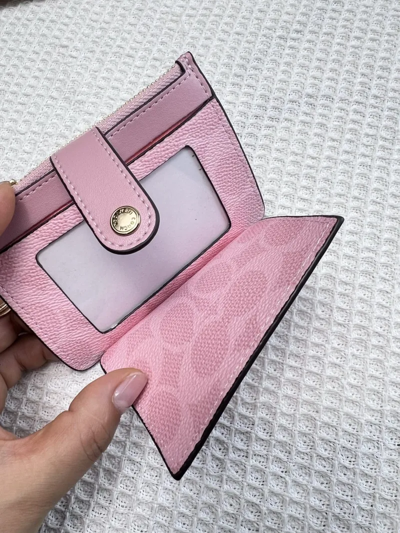 Coach Pink Card Case Key Pouch - Image 6