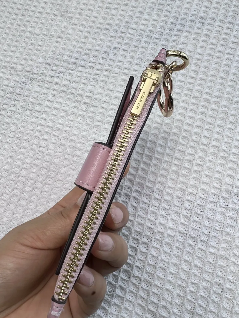 Coach Pink Card Case Key Pouch - Image 7