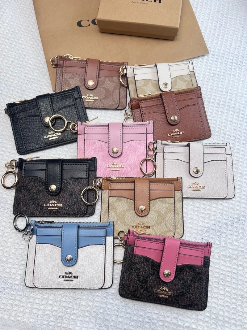 Coach Pink Card Case Key Pouch - Image 9