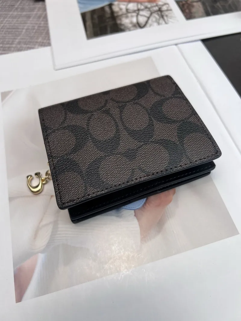 Alternative view of Coach Signature Brown Small Bifold Wallet