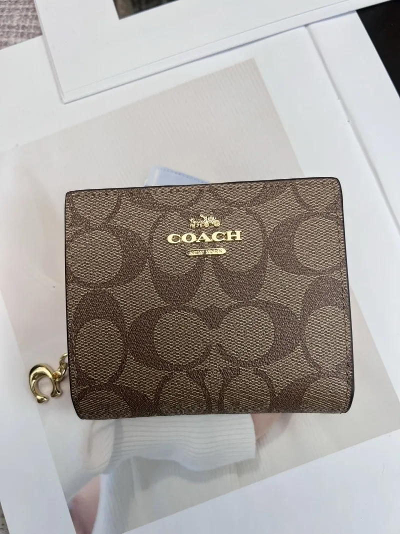 Coach Brown Signature Bifold Wallet