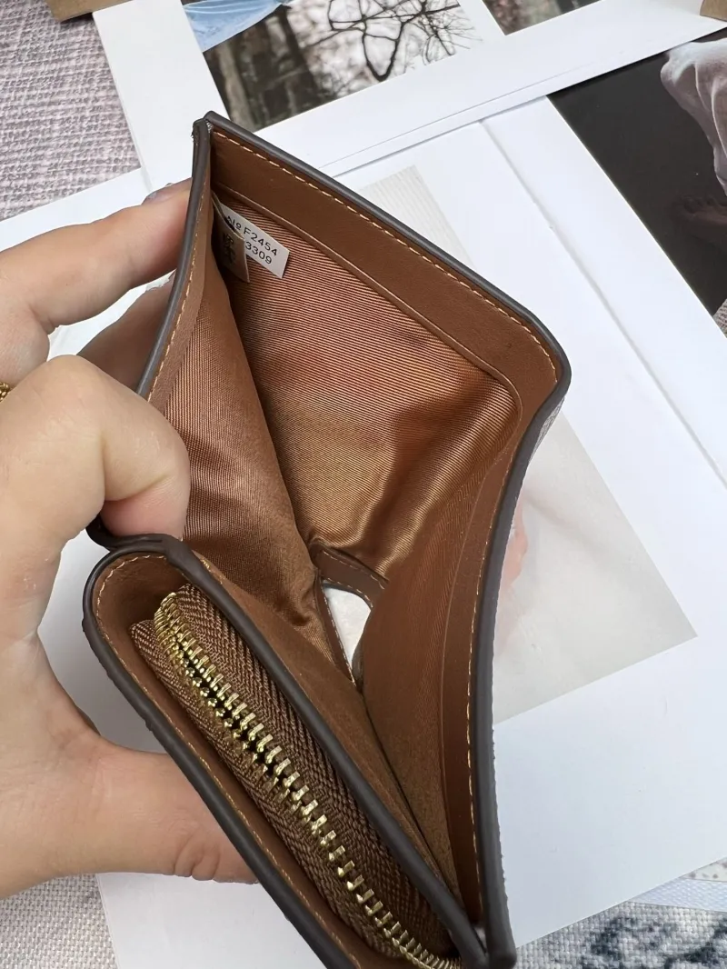 Coach Brown Signature Bifold Wallet - Image 8