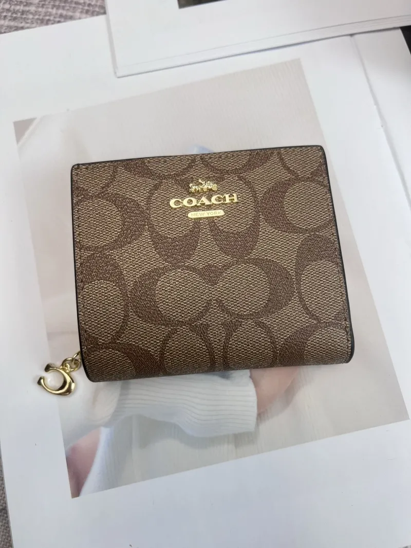 Coach Brown Signature Bifold Wallet