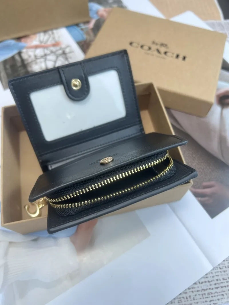 Coach Brown Signature Bifold Wallet - Image 6
