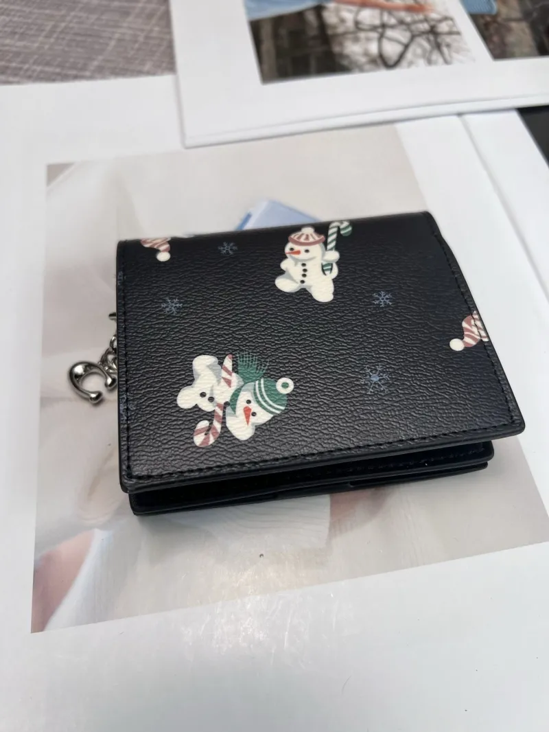Alternative view of Coach Black Snowman Print Bifold Wallet