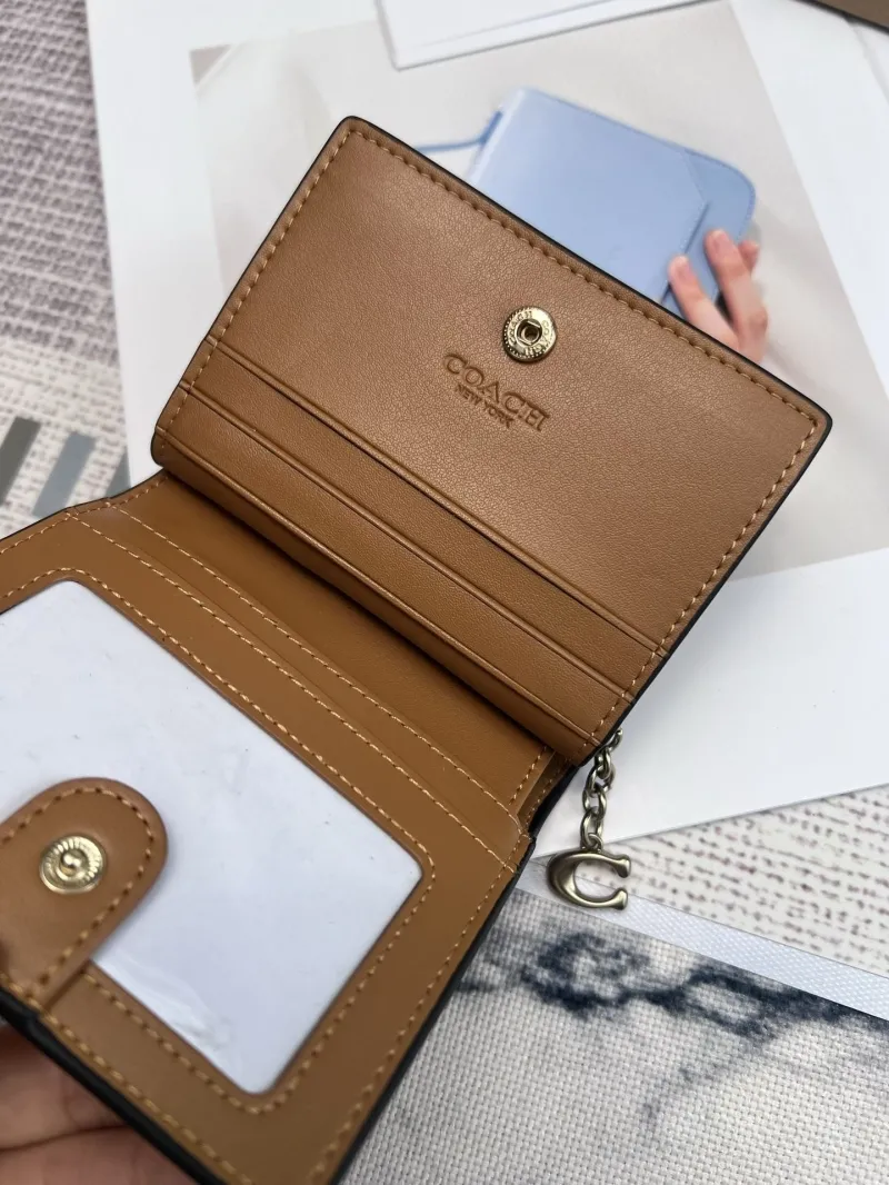 Coach Orange Leather Bifold Wallet 52 - Image 7