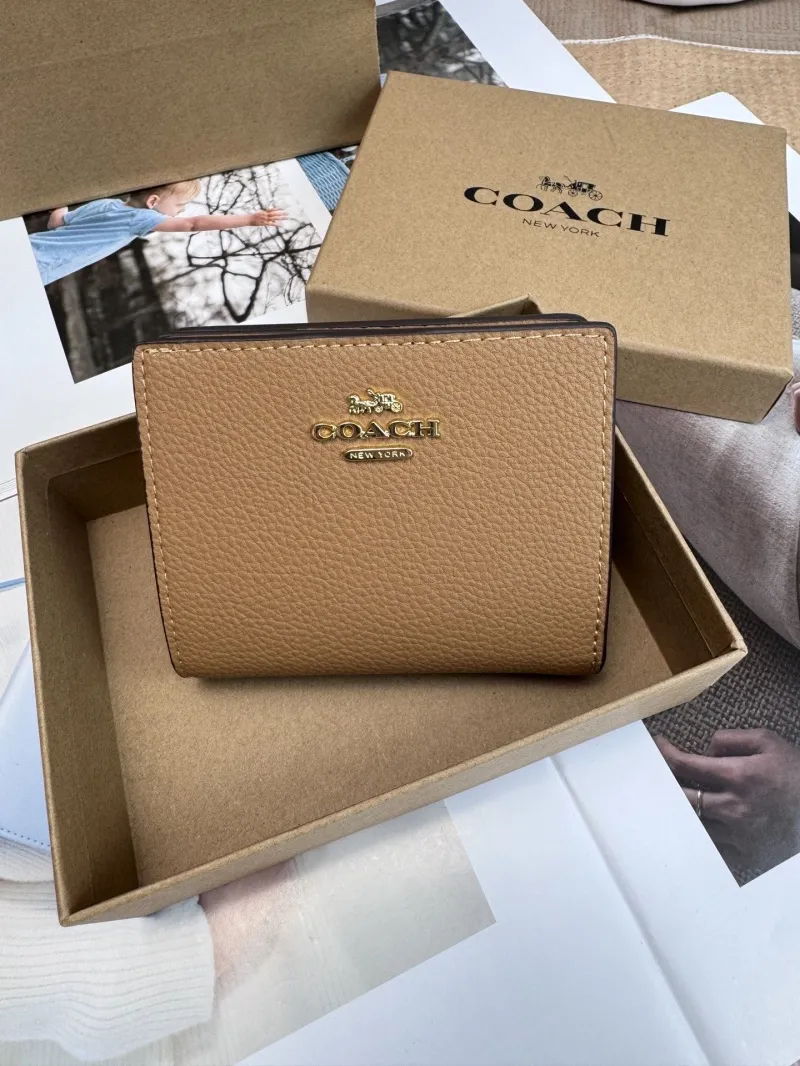 Coach Brown Leather Bifold Wallet - Image 3