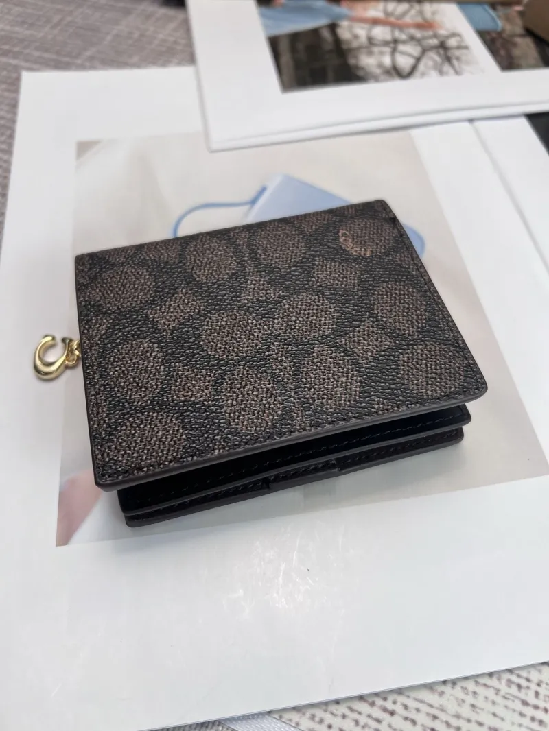 Alternative view of Coach Dark Brown Signature Bifold Wallet