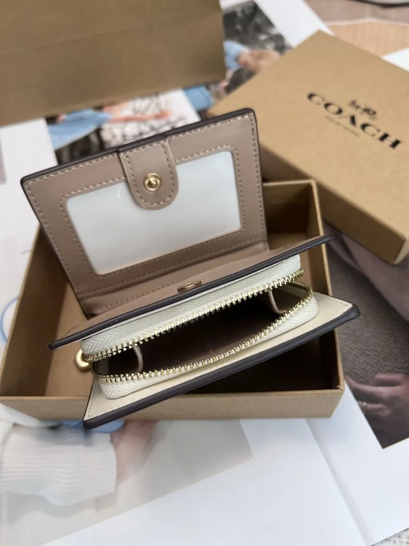 Coach Khaki Signature Small Bifold Wallet - Image 6