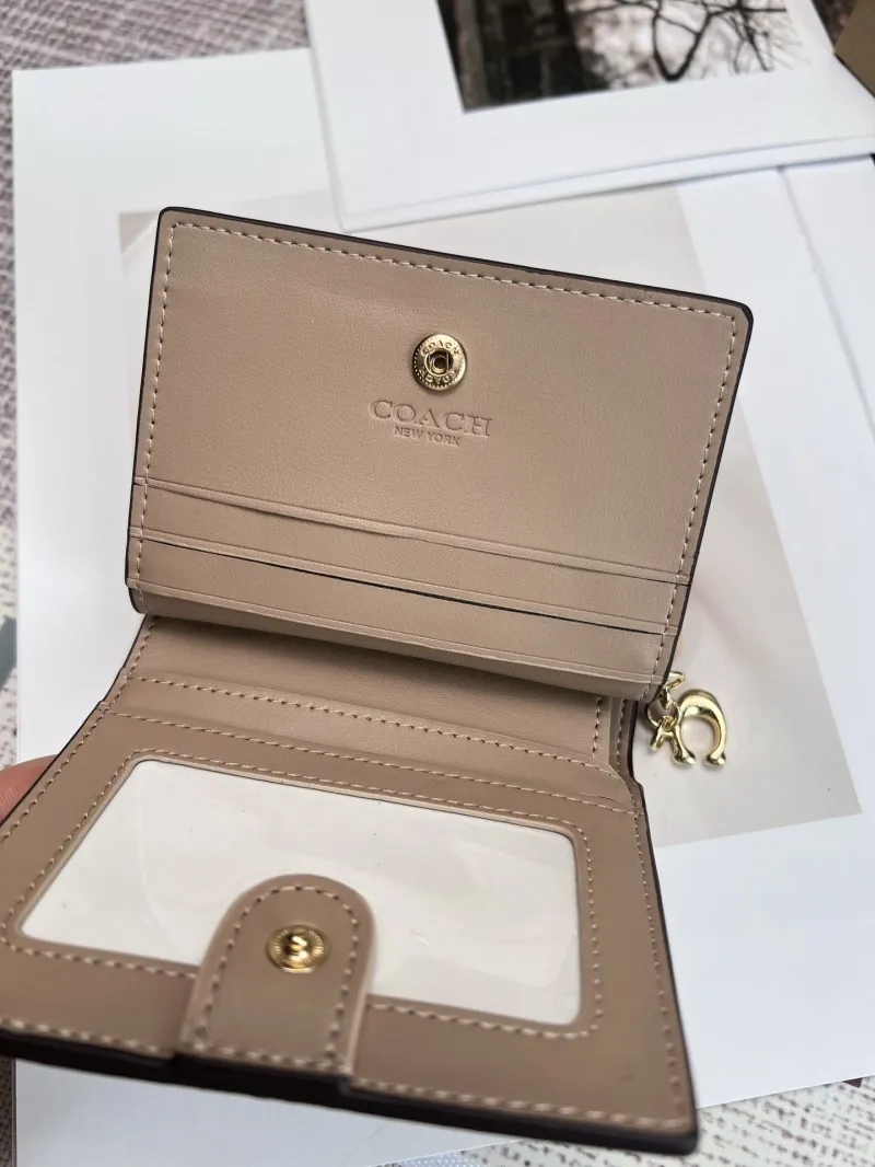Coach Khaki Signature Small Bifold Wallet - Image 7