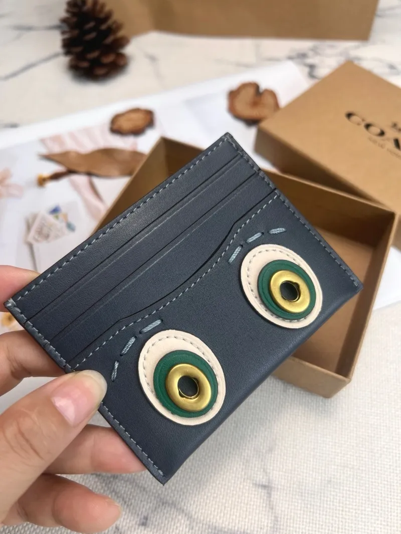 Coach Sparkie Limited Edition Navy Card Holder - Image 3