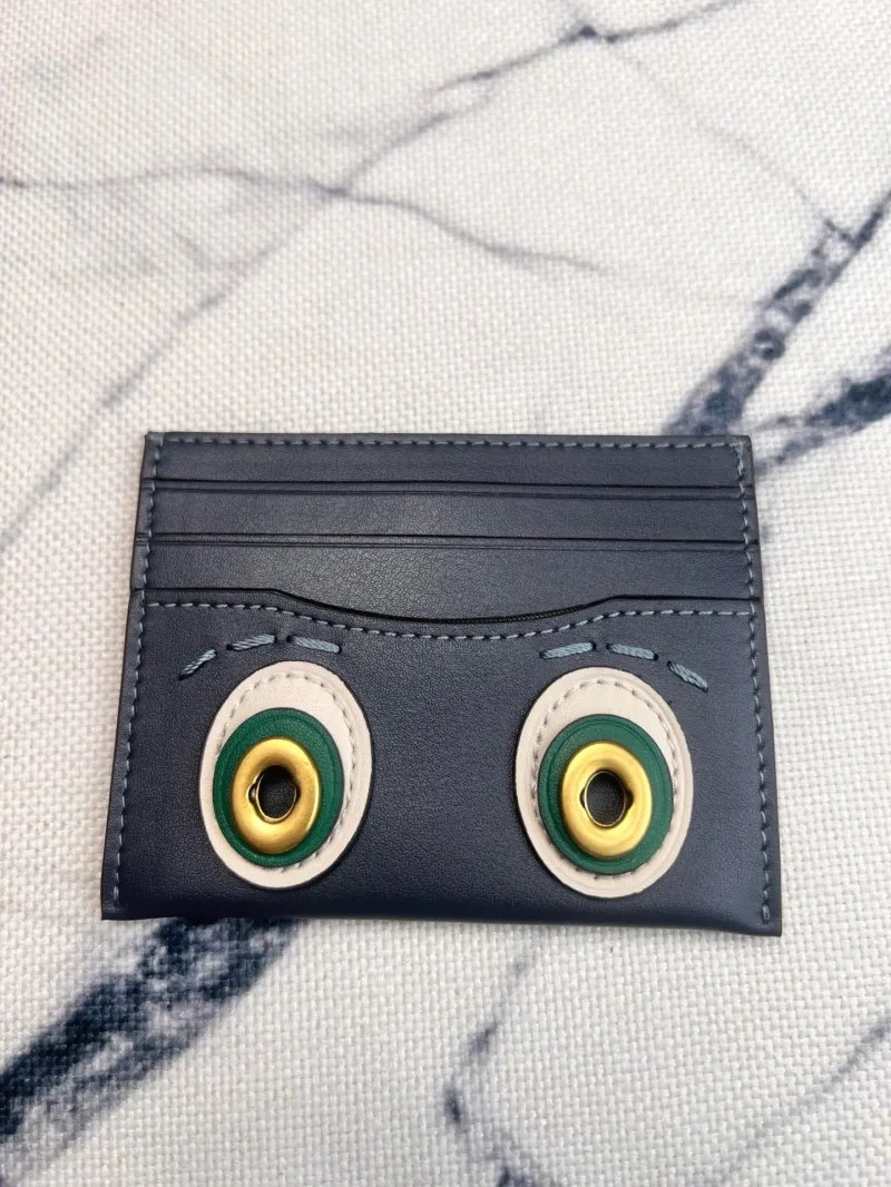Coach Sparkie Limited Edition Navy Card Holder - Image 5