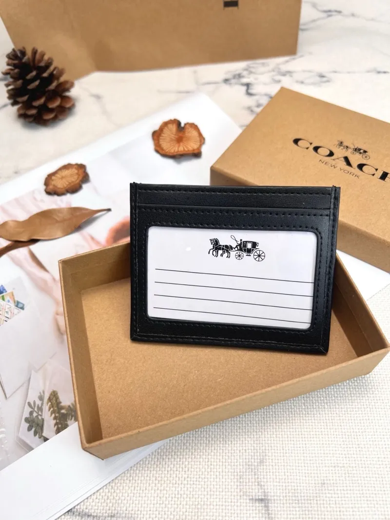Alternative view of Coach Black Signature Card Holder 72