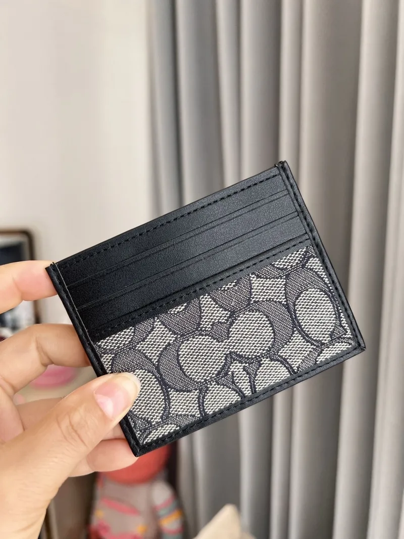 Coach Black Signature Card Holder 72 - Image 6