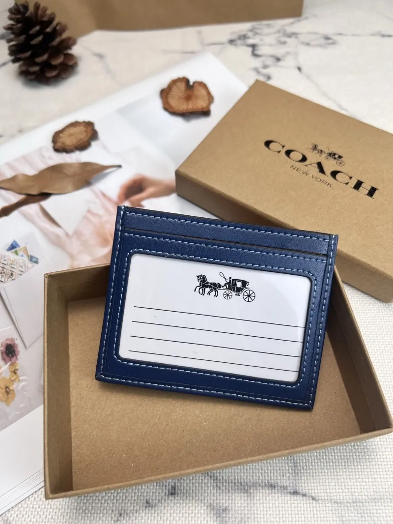 Alternative view of Coach Blue Signature Card Holder