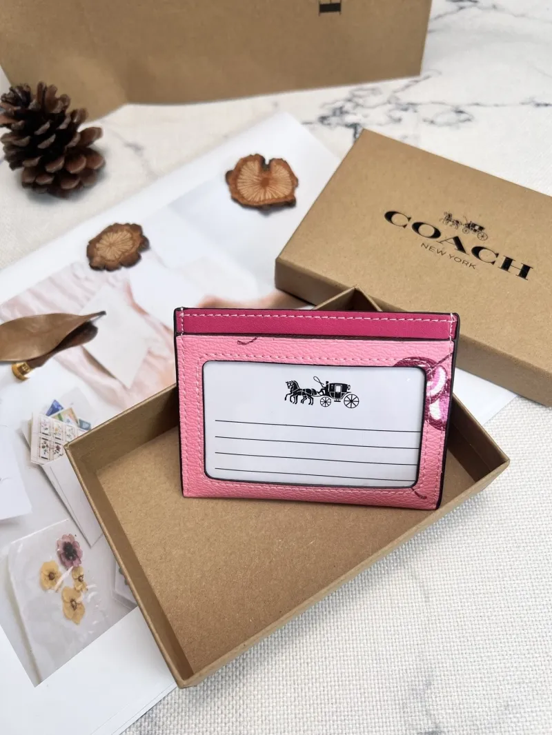 Alternative view of Coach Pink Cherry Print Card Holder