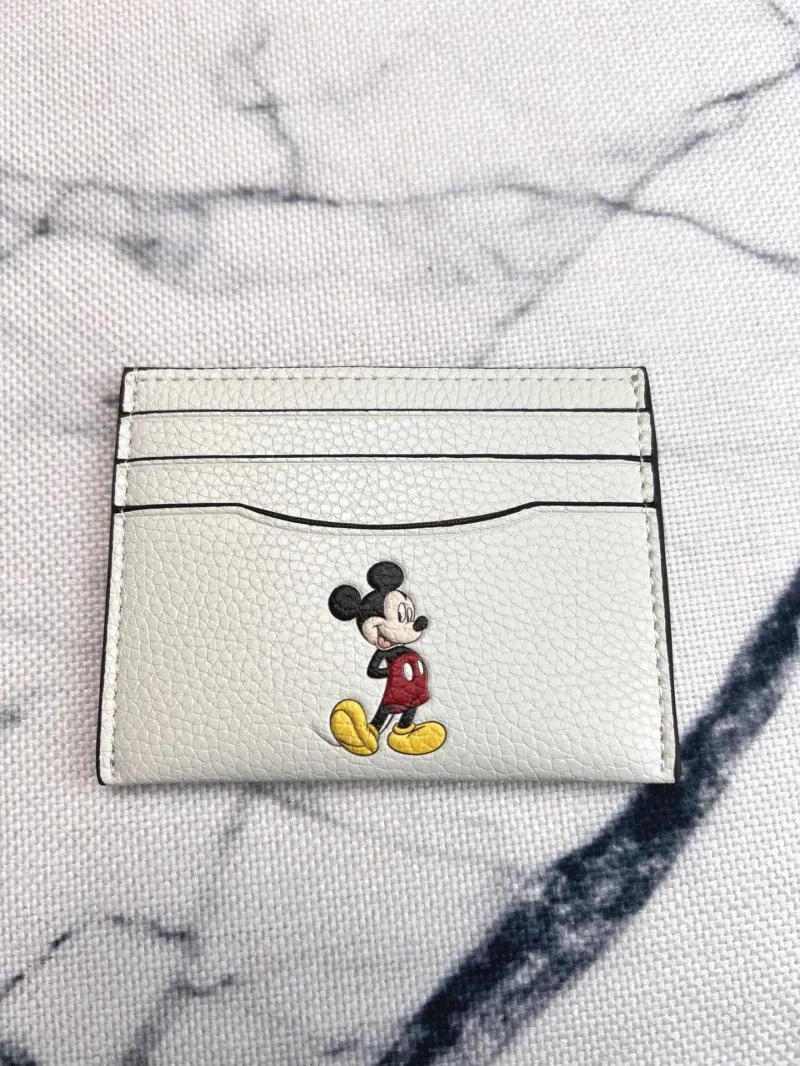 Coach Mickey Mouse White Card Holder - Image 5