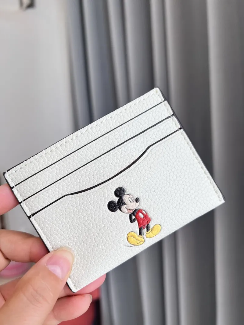 Coach Mickey Mouse White Card Holder - Image 6