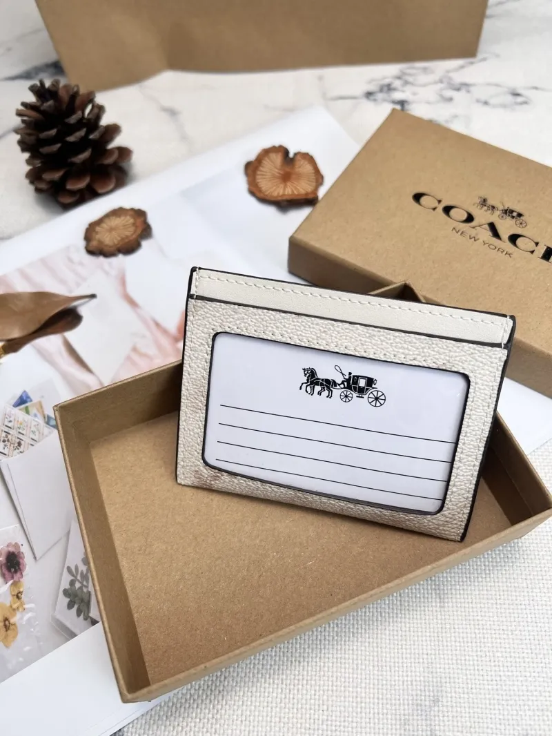 Alternative view of Coach Off White Card Holder Wallet