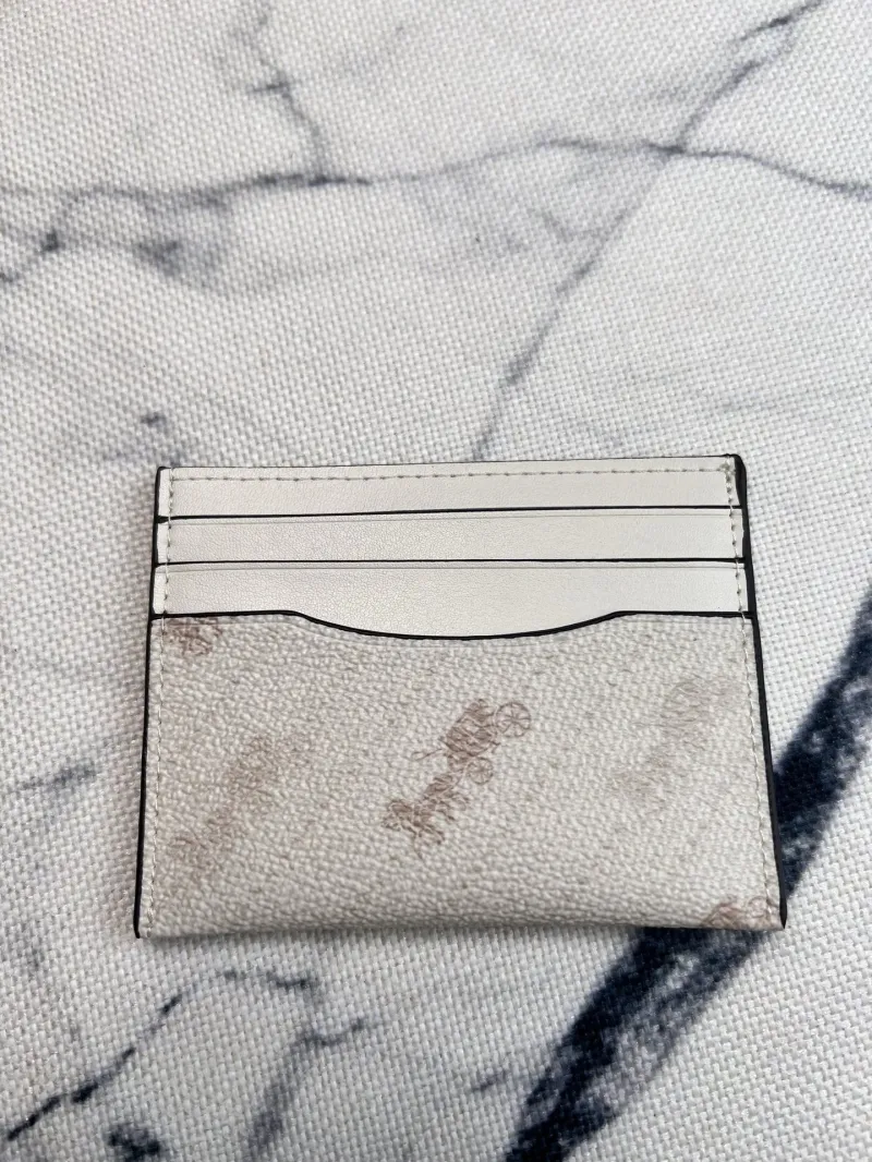 Coach Off White Card Holder Wallet - Image 5