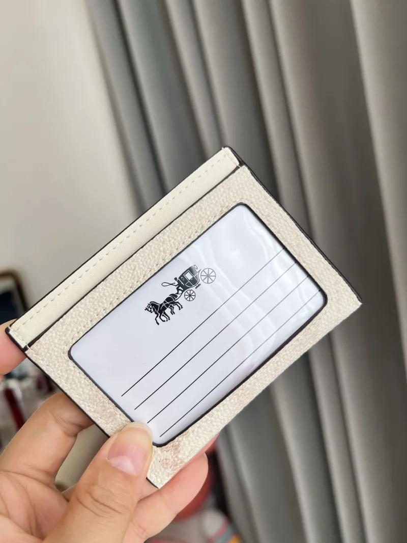 Coach Off White Card Holder Wallet - Image 7