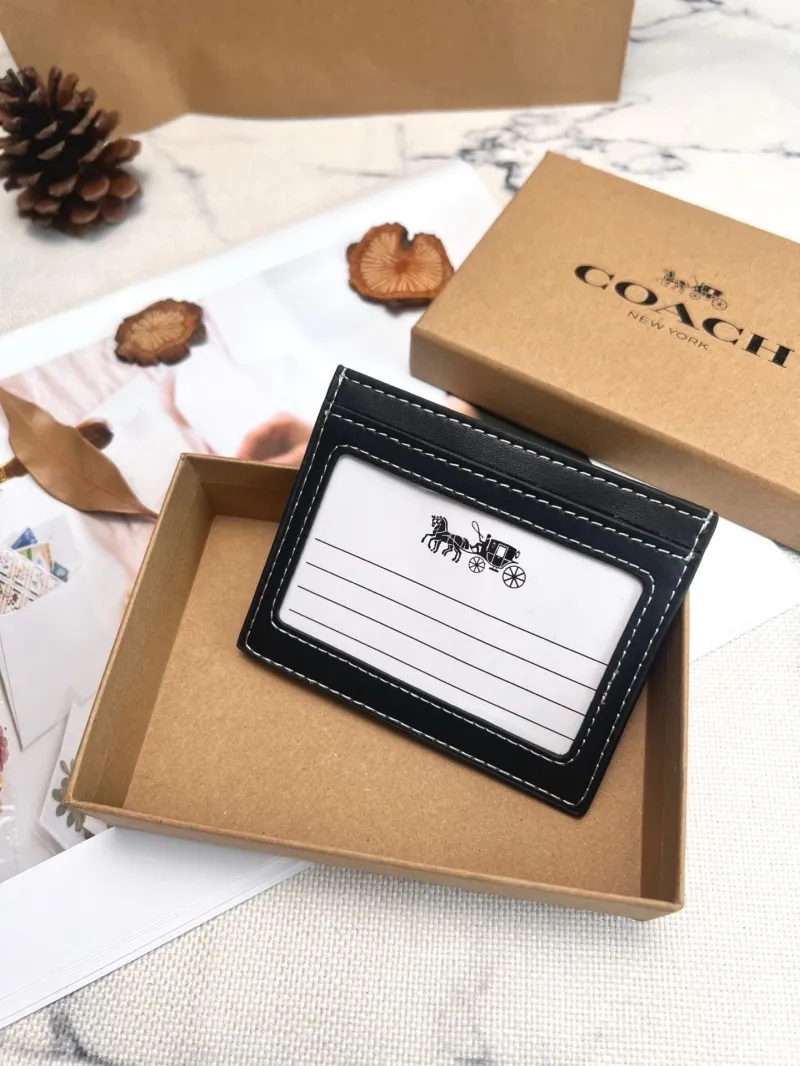 Alternative view of Coach Black White Mickey Card Holder
