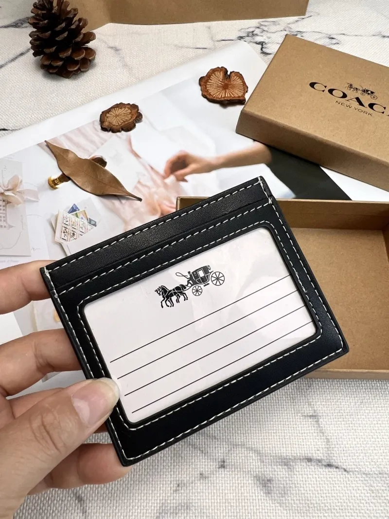 Coach Black White Mickey Card Holder - Image 4