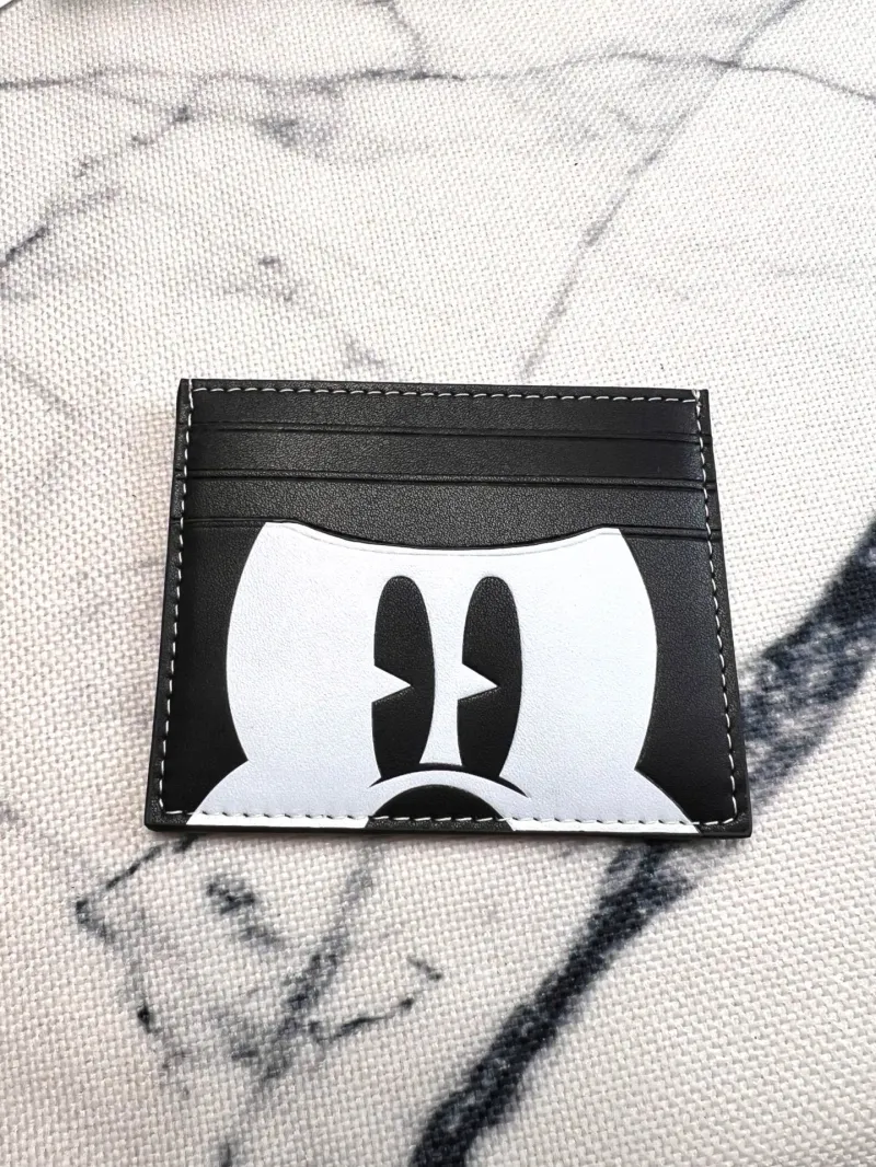 Coach Black White Mickey Card Holder - Image 5