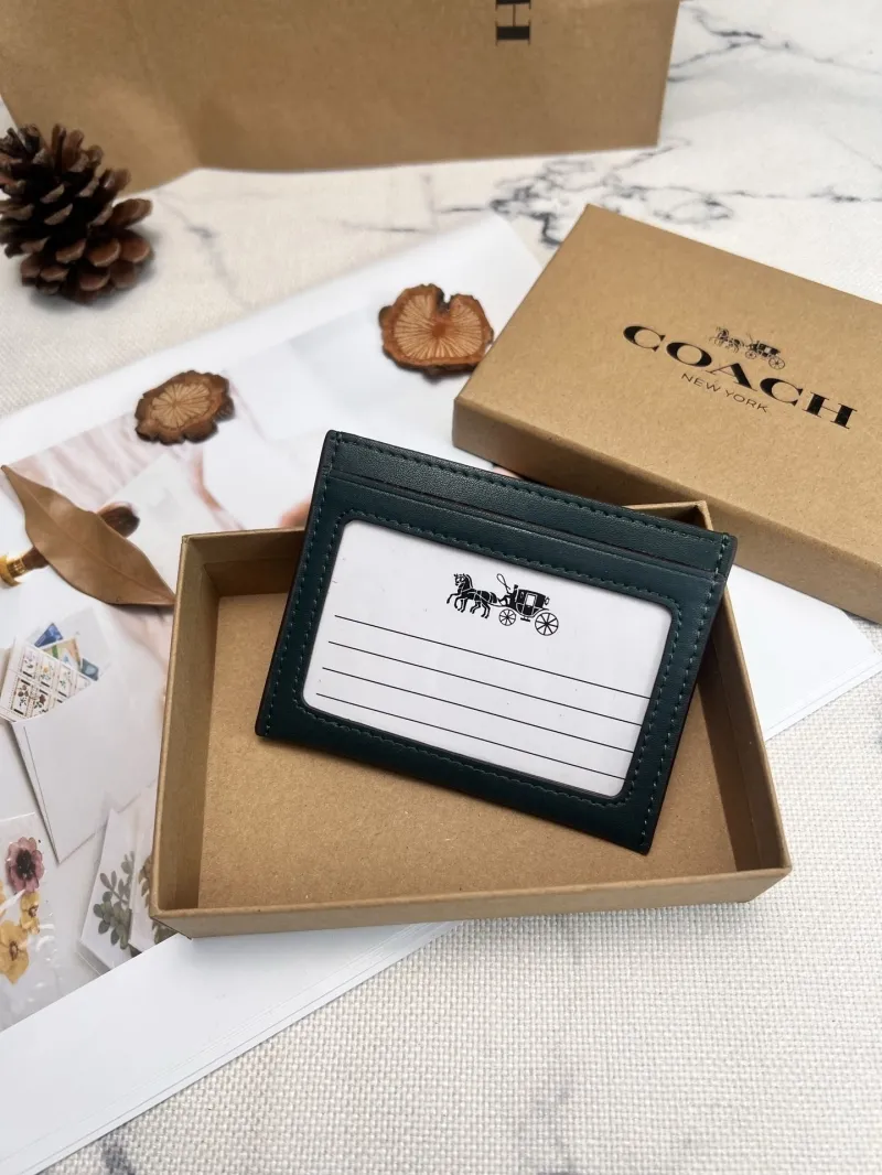 Alternative view of Coach Dark Green Disney Mickey Mouse Card Holder